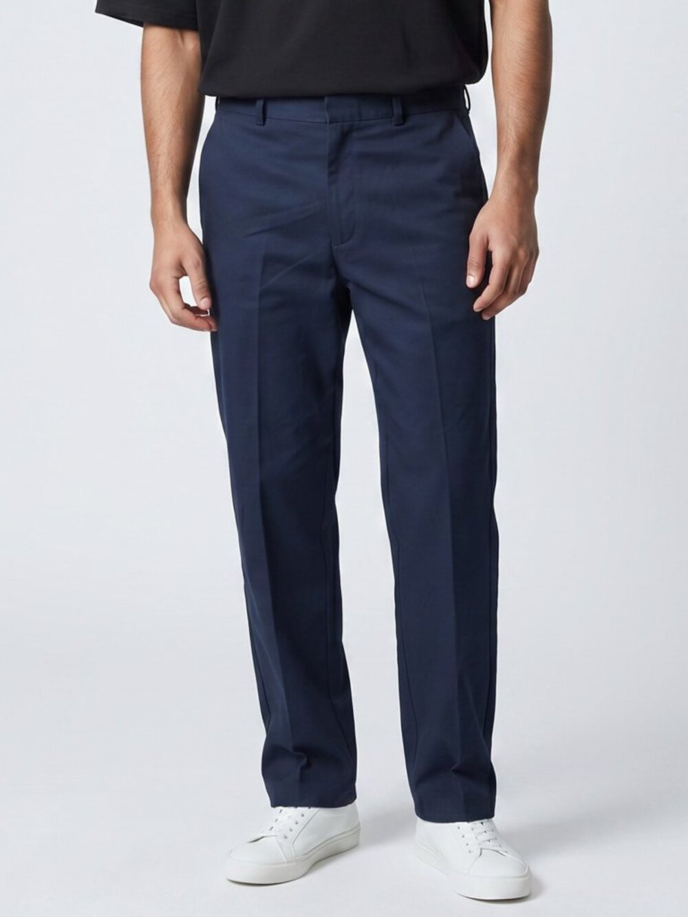 Levi's Action Slacks Mens Size 36x33 Navy Blue Vintage Sta-Prest Polyester Pants
